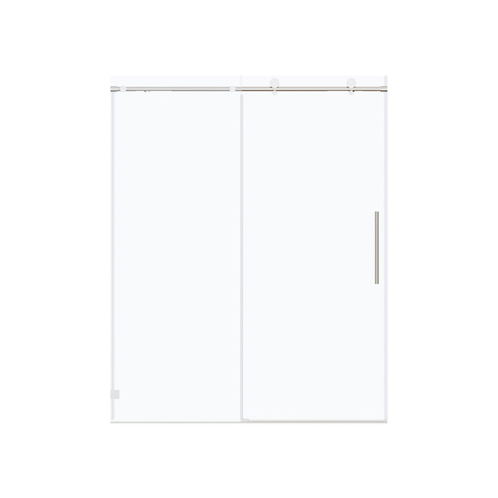 Frameless Single Sliding Soft Close Shower Doors, 5/16" Sgcc Tempered Glass