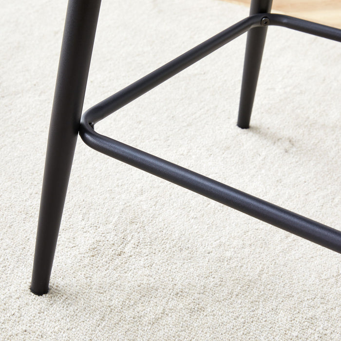 Modern Bar Chair Rounded Backrest (Set of 2)