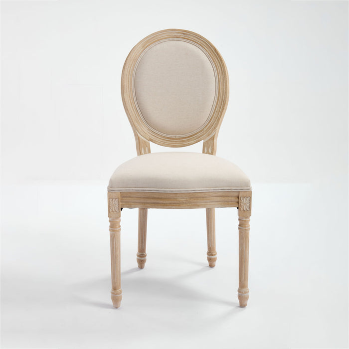Upholstered With Round Back Dining Chairs (Set of 2)
