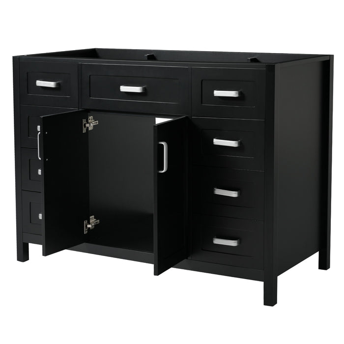 Bathroom Vanity Cabinet Only With 2 Soft Close Doors And 8 Drawers