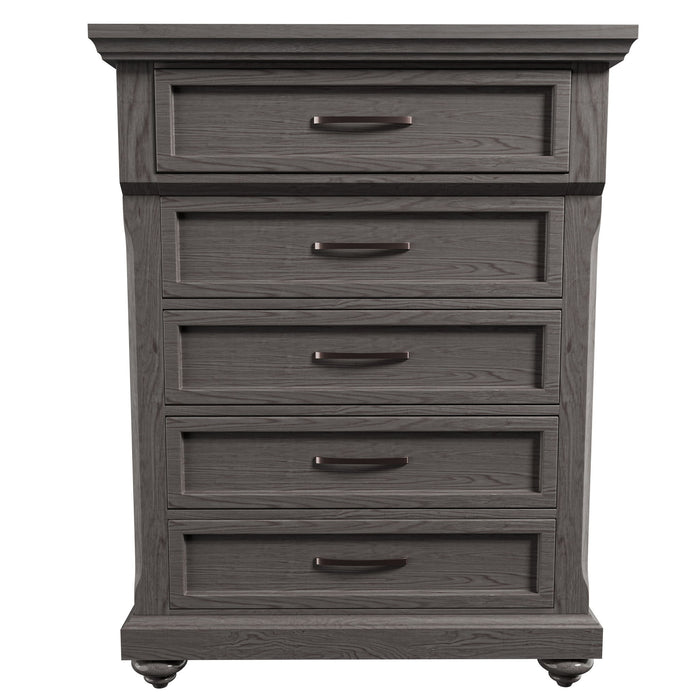1 Piece Chest With Unique Legs - Antique Gray