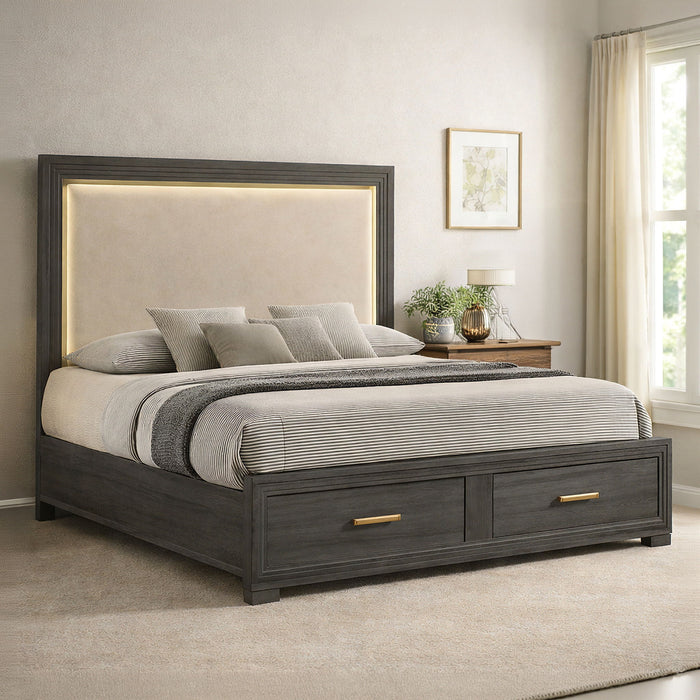 Colorado - Bedroom Set With Upholstered LED Headboard