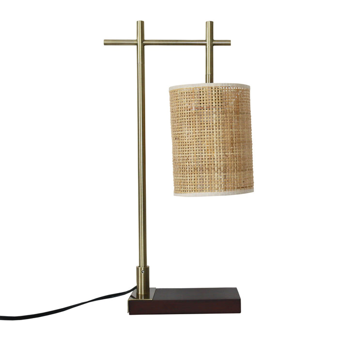 Bedroom Table Lamp With Lampshade - Bronze