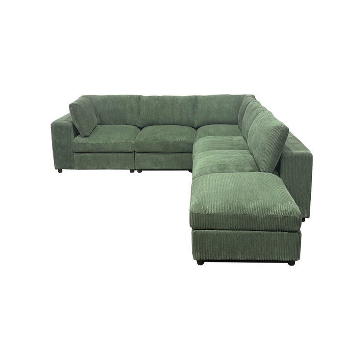 Reversible Modular Sectional Sofa With Custom Configuration