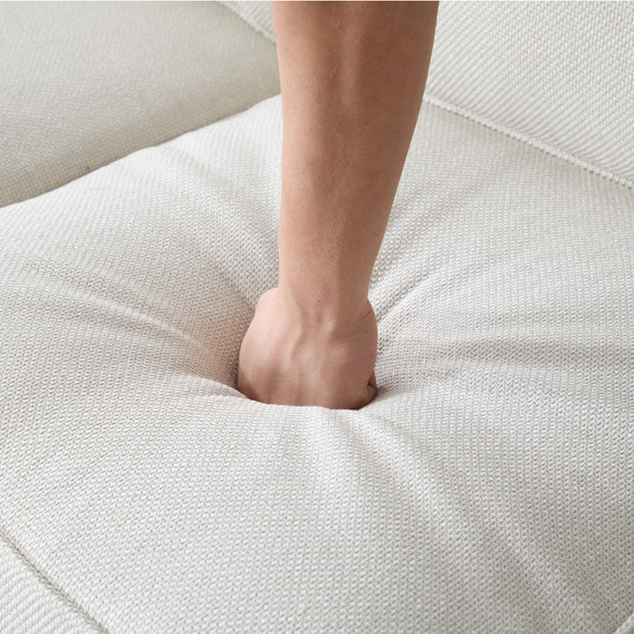 Rolled Arm Sofa With Nailhead Trim With Wooden Legs