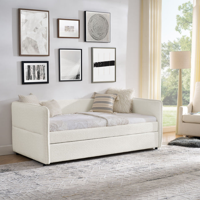 Upholstered Daybed With Pop Up Trundle