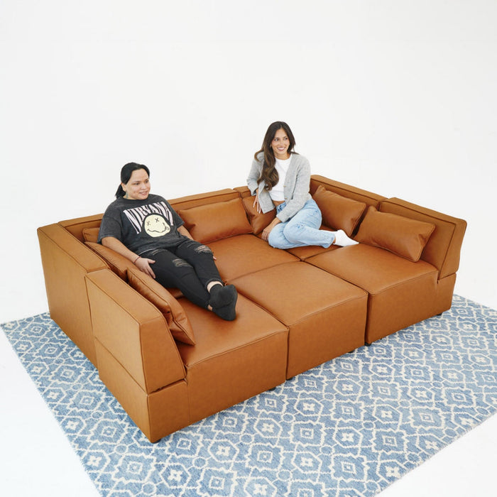 Reno - Modular Sofa - Cognac