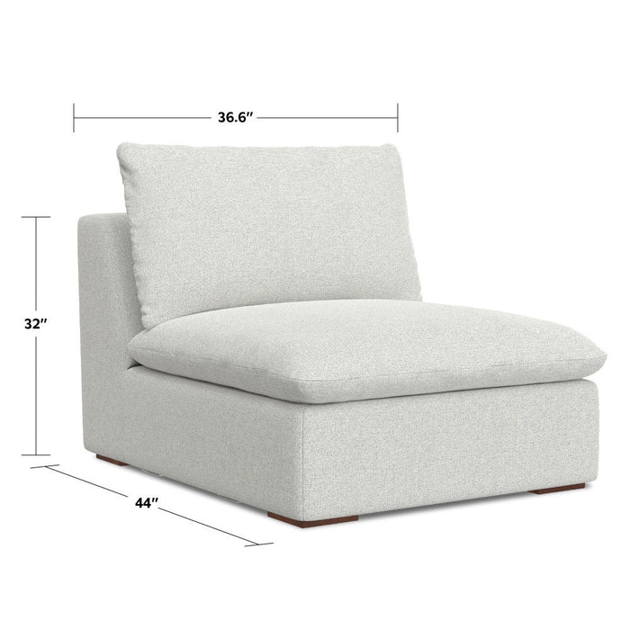 Jasmine - Center Sofa Module - Gray