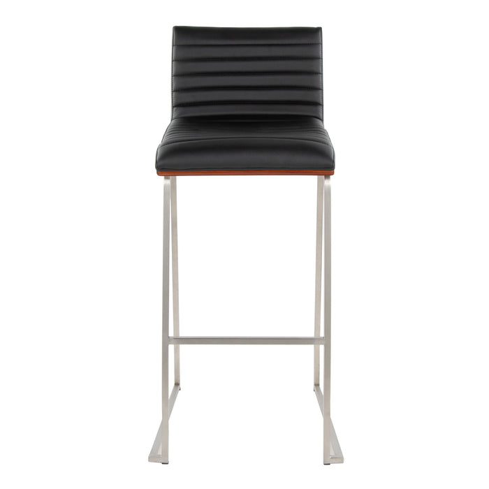Mason Mara - Contemporary Fixed Height Barstool (Set of 2)