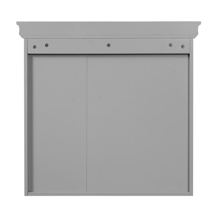 Wall Mounted Bathroom Medicine Cabinet With Mirror And Adjustable Storage With Soft Close Hinges