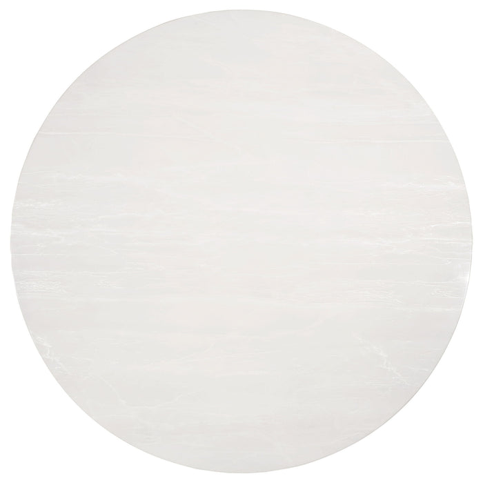 Imani - Round Marble Dining Table - Gold