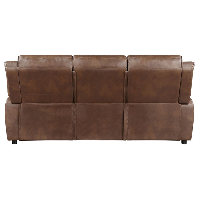 Worthington - Padded Arm Sofa - Dark Brown