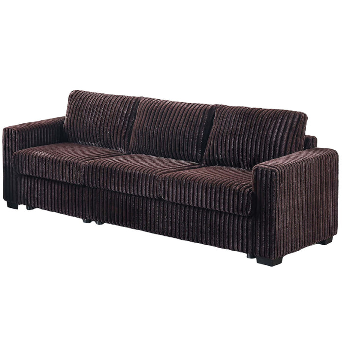 2 Piece Contemporary Style Sofa Set With Matching Pillows