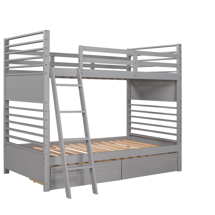 Bunk Bed With 2 Drawers