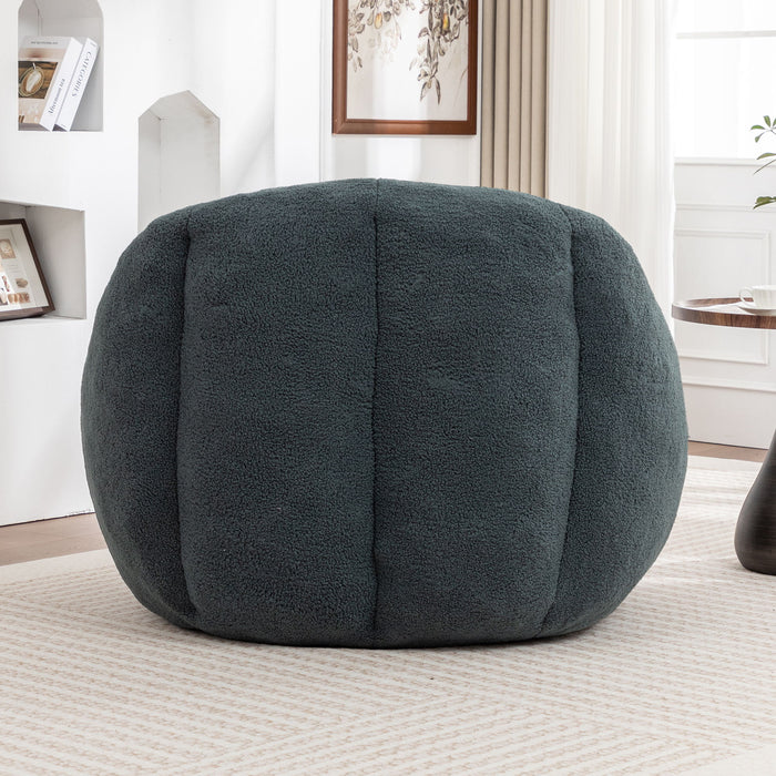 Comfy Bean Bag Chair With Memory Foam Filler, Tufted Soft