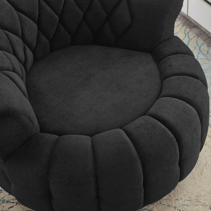 Round Swivel Accent Chair With Rotation