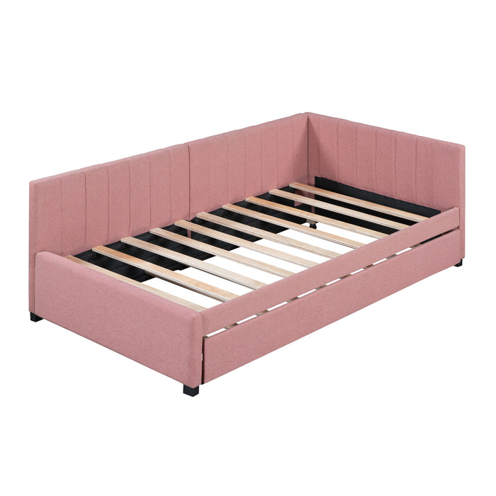 Upholstered Daybed, Sofa Bed Frame, No Box Spring Needed