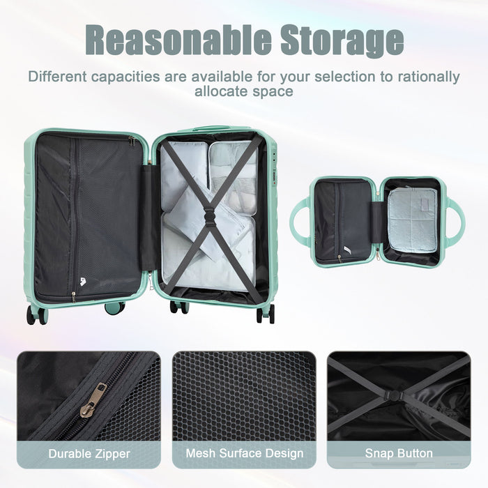 Spinner Luggage Set With Combination Lock