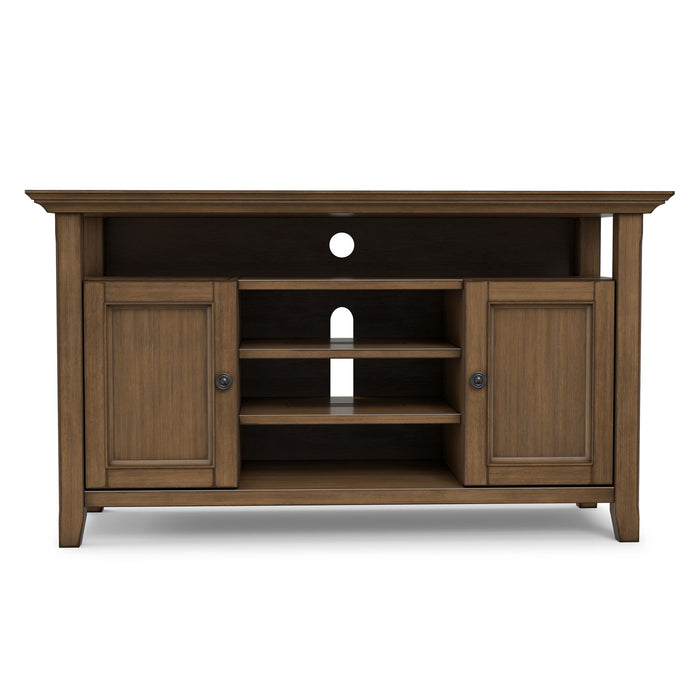 Amherst - TV Media Stand - Rustic Natural Aged Brown