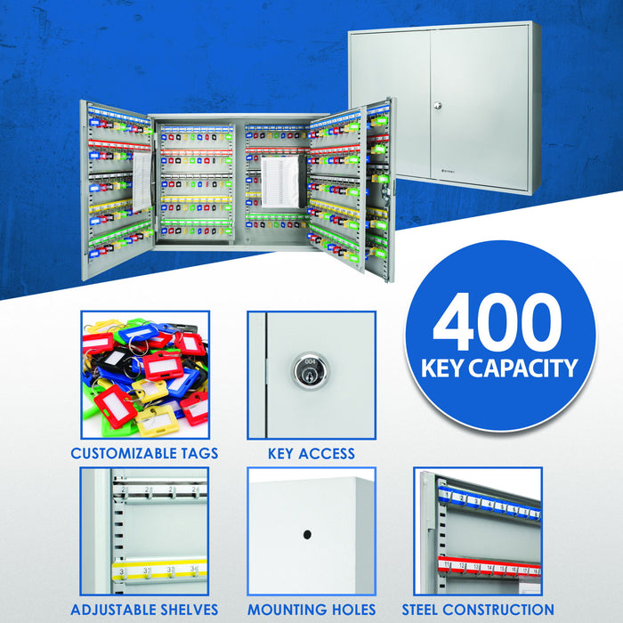 Adjustable Key Cabinet With Lock
