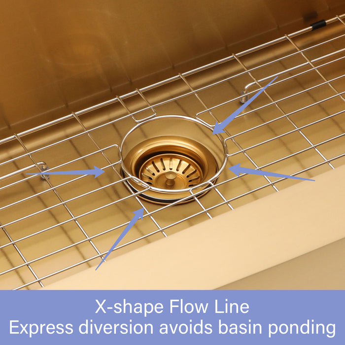 Farmhouse Kitchen Sink, Stainless Steel, Apron Front