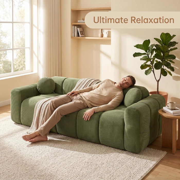 Extra Large Compression Sofa, Cloud Puff Couch For Living Room