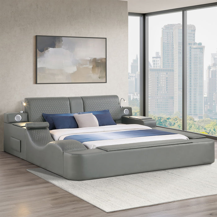 Zoya - Smart Multifunctional Bed, Built In Bluetooth Speakers, USB Charging