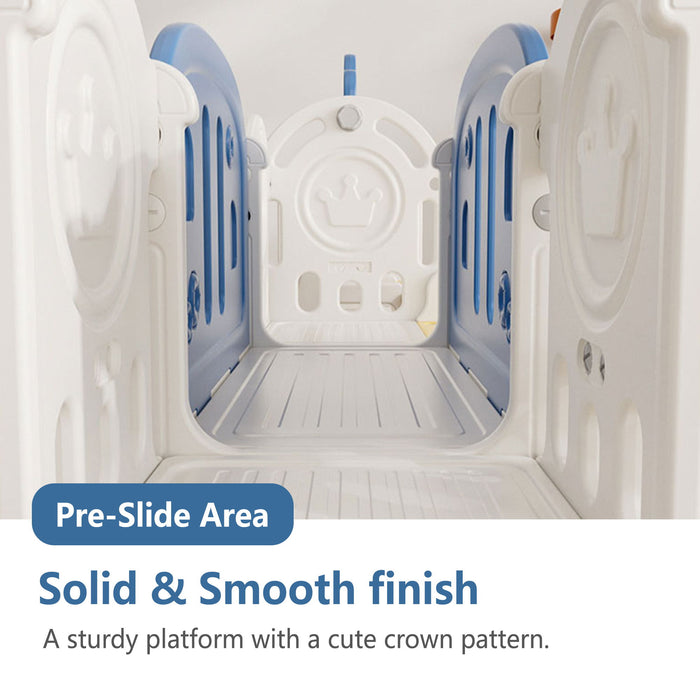 Toddler Slide Kids Playground With Basketball Hoop And Swing