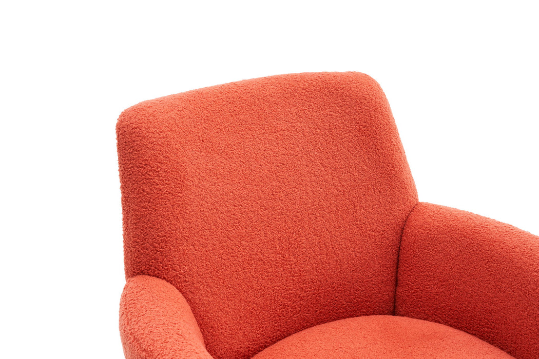 Teddy Swivel Barrel Chair, Swivel Accent Chairs Armchair For Living Room