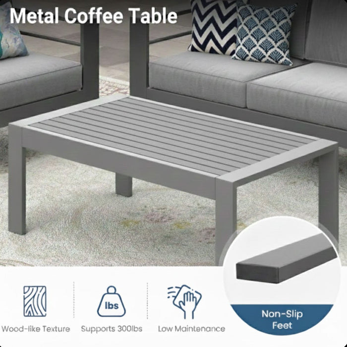 Outdoor Patio Set All-Weather With Thick Cushions