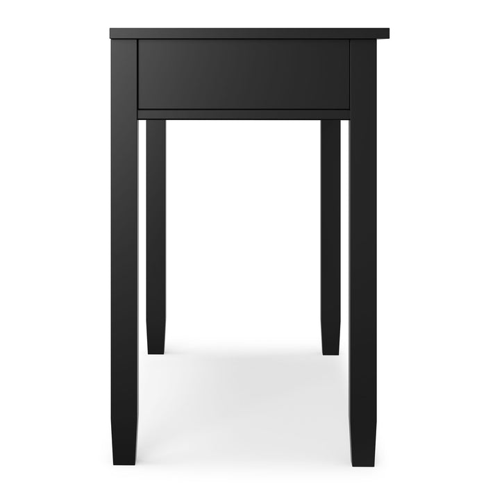 Warm Shaker - Writing Desk With Drawers - Black