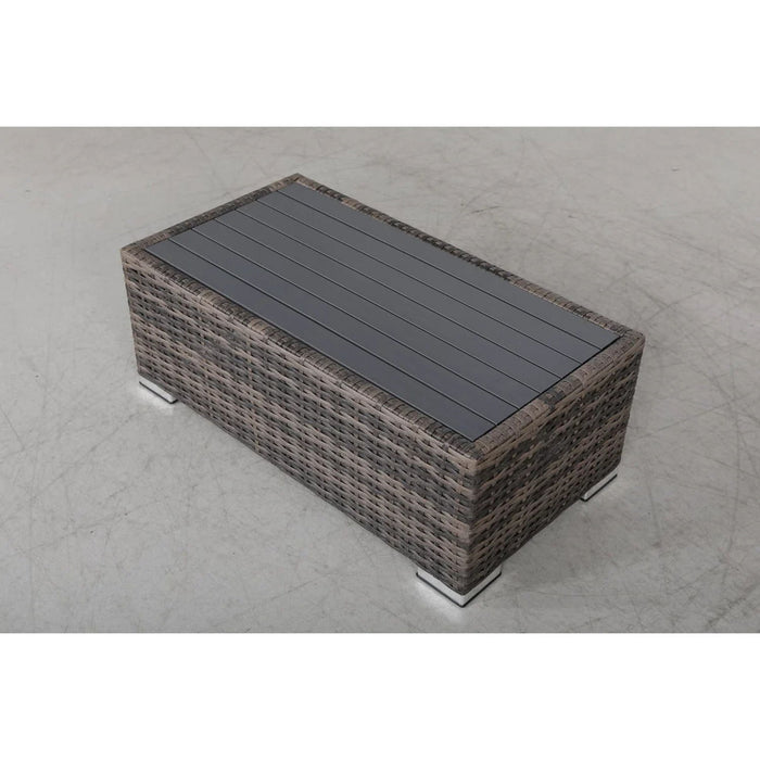 Wicker Sectional Seating Group With Plush Cushions