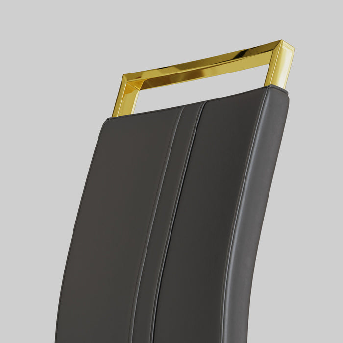 Side Dining Room Chair, Padded Seat High Back