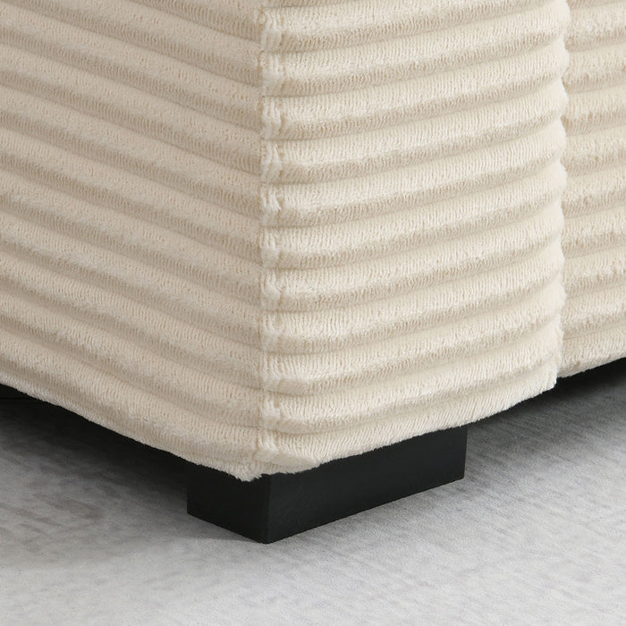 Convertible L Shaped Sectional Corner Couch With Armrest Storage Cup Holders USB Charger, Irregular Corner Oversized Comfy Modular Sofa