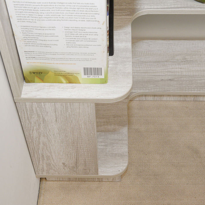 L-Shaped Corner Bookshelf