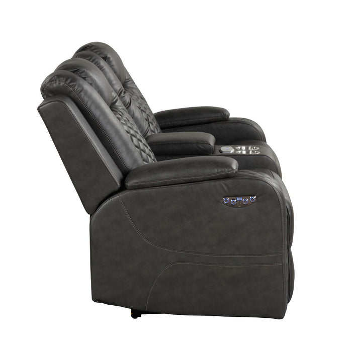 Benz - Power Recliner Set With LED Lighting And USB Charging