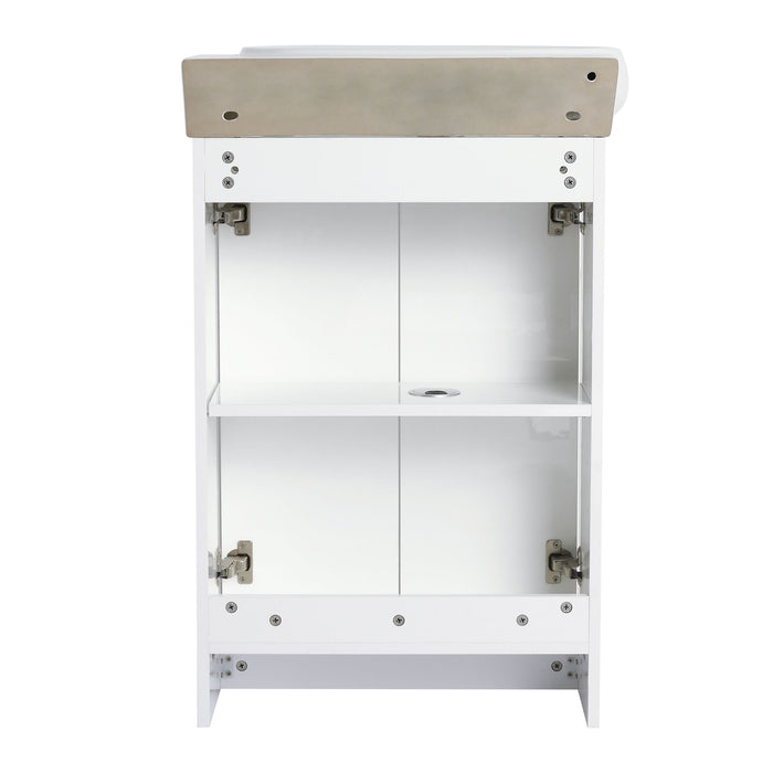 Freestanding Bathroom Vanity & Sink, Soft Close Doors