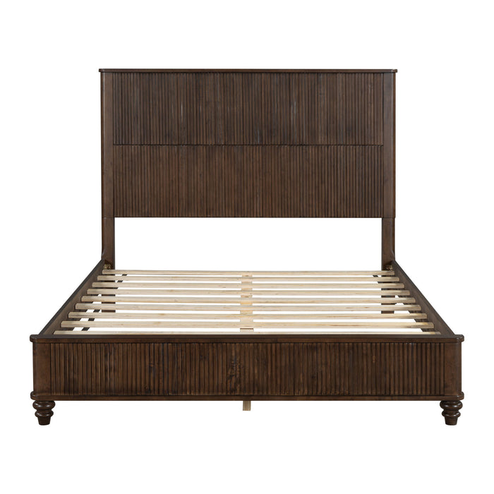 Platform Bed Frame & Tall Headboard