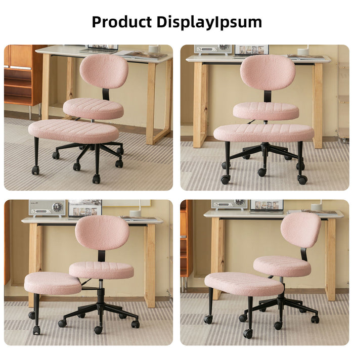 Ergonomic Cross Legged Office Chair With Back Support