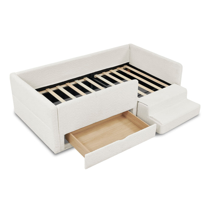 Safe Kids Bed With Guardrails And Storage