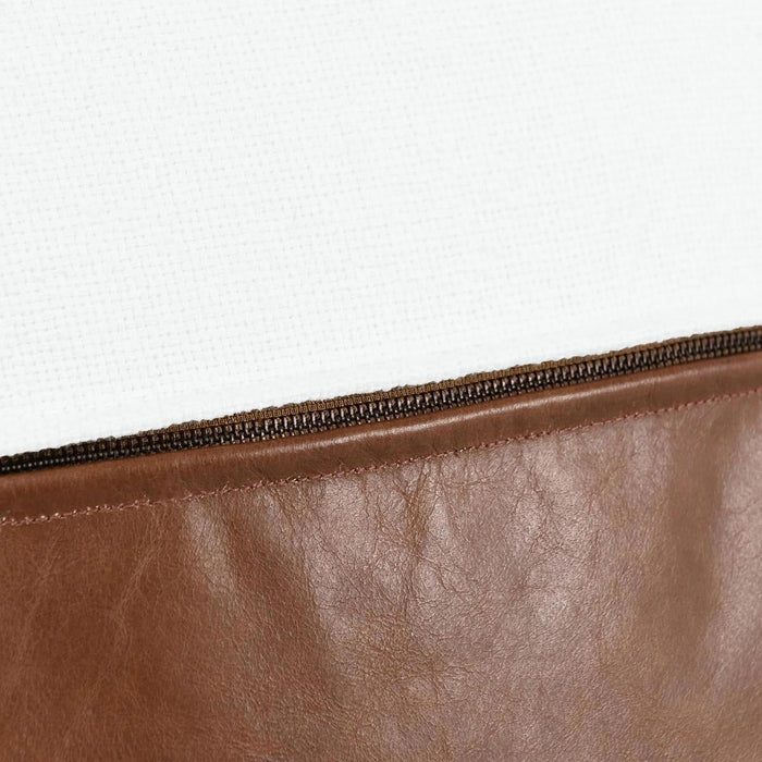 Canyon - 20" x 20" Pillow - Ivory / Kona Brown