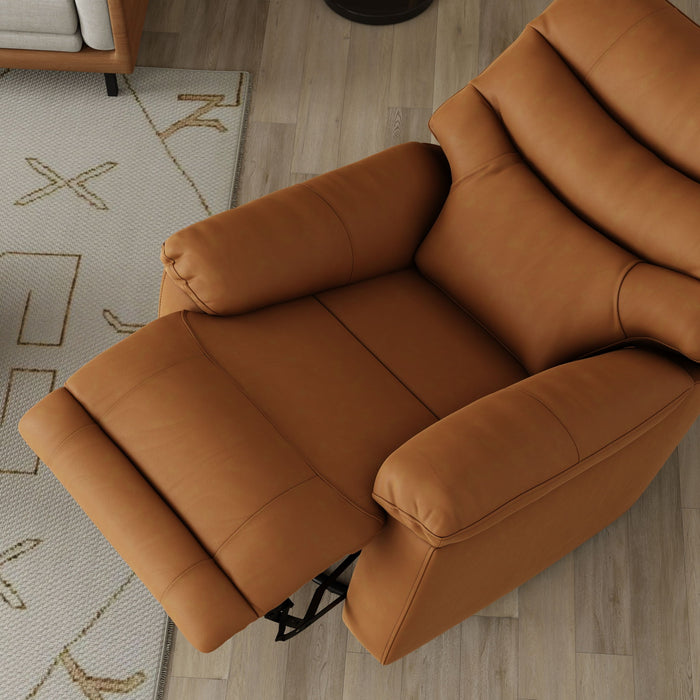 Oslo Antelope - Swivel Glider Recliner With Manual Footrest