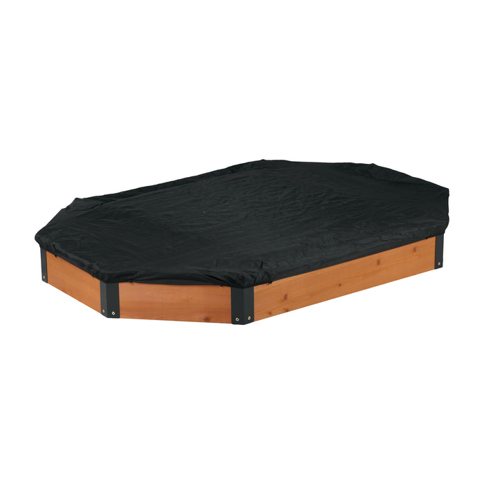 Octagon Sandbox With Storage, Sandpit With Cover And Liner For Backyard