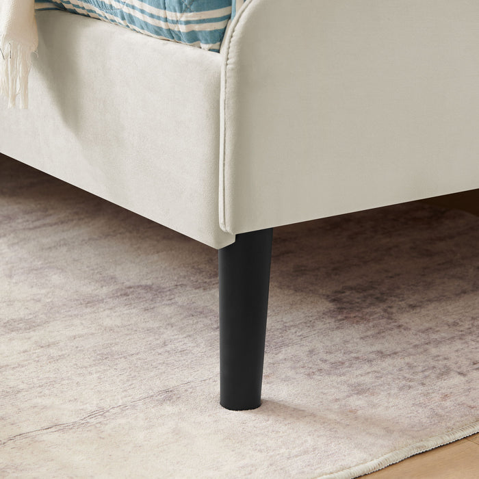 Upholstered Platform Bed Frame With 2 Storage Drawers And Adjustable Sofa Bed