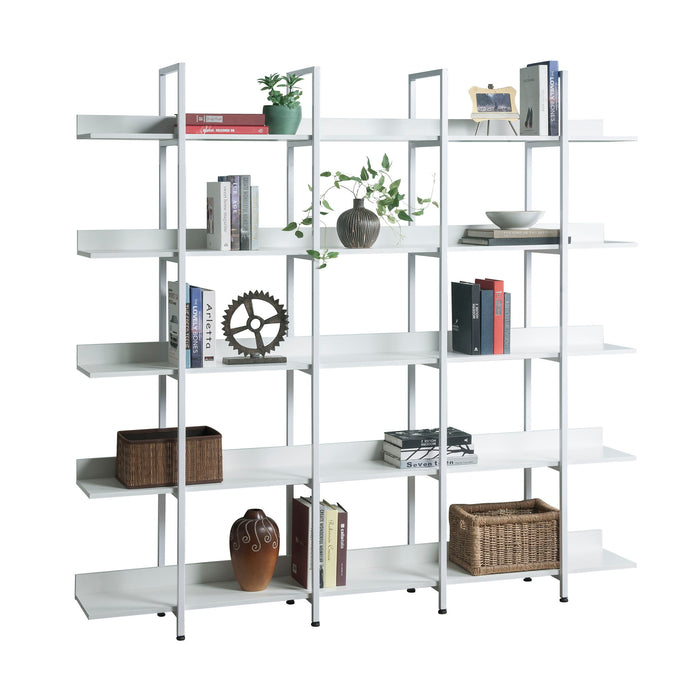 Vintage Industrial 5 Tier Open Bookcase