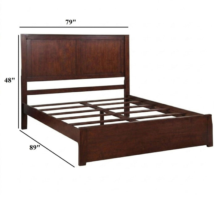 Bed With 2 Panel Headboard