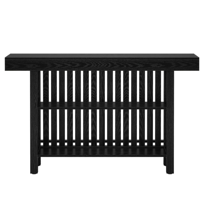 2 Tier Mini Bar Table For Kitchen - Black