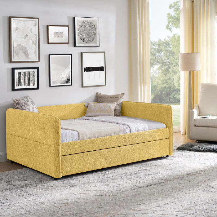 Upholstered Daybed With Pop Up Trundle