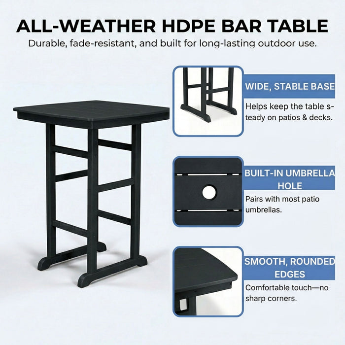Bar-Height Outdoor Patio Table
