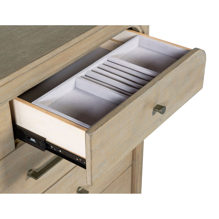 Flores - 9 Drawer Dresser With Mirror - Mango Color